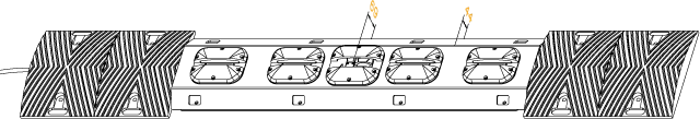 uvdm260 surface mount segment drawing